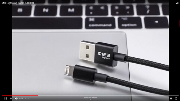 苹果闪电电缆尼龙编织2.4A